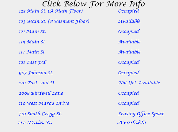 Commercial Listings